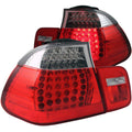 Anzo 2002-2005 BMW 3 Series E46 LED Taillights Red/Clear