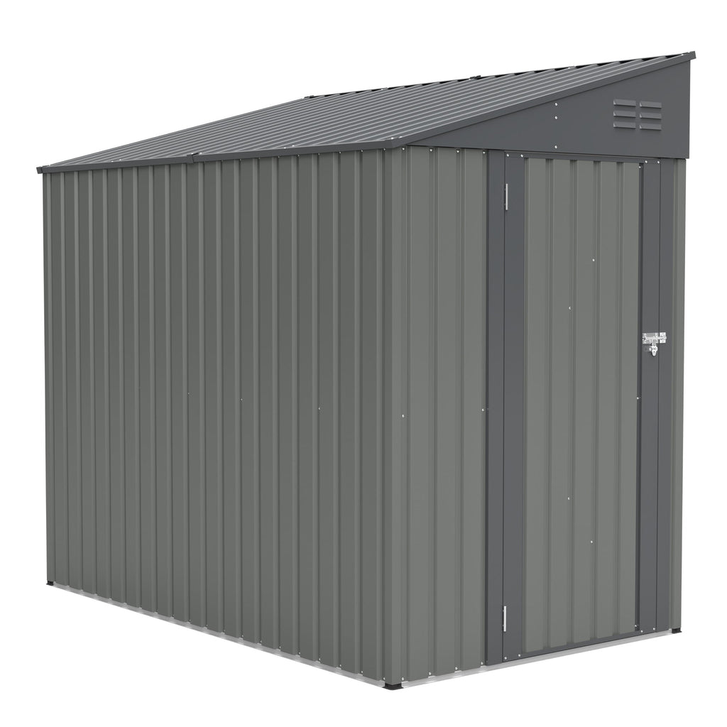 4x7 Foot Lean-To Shed in Olive