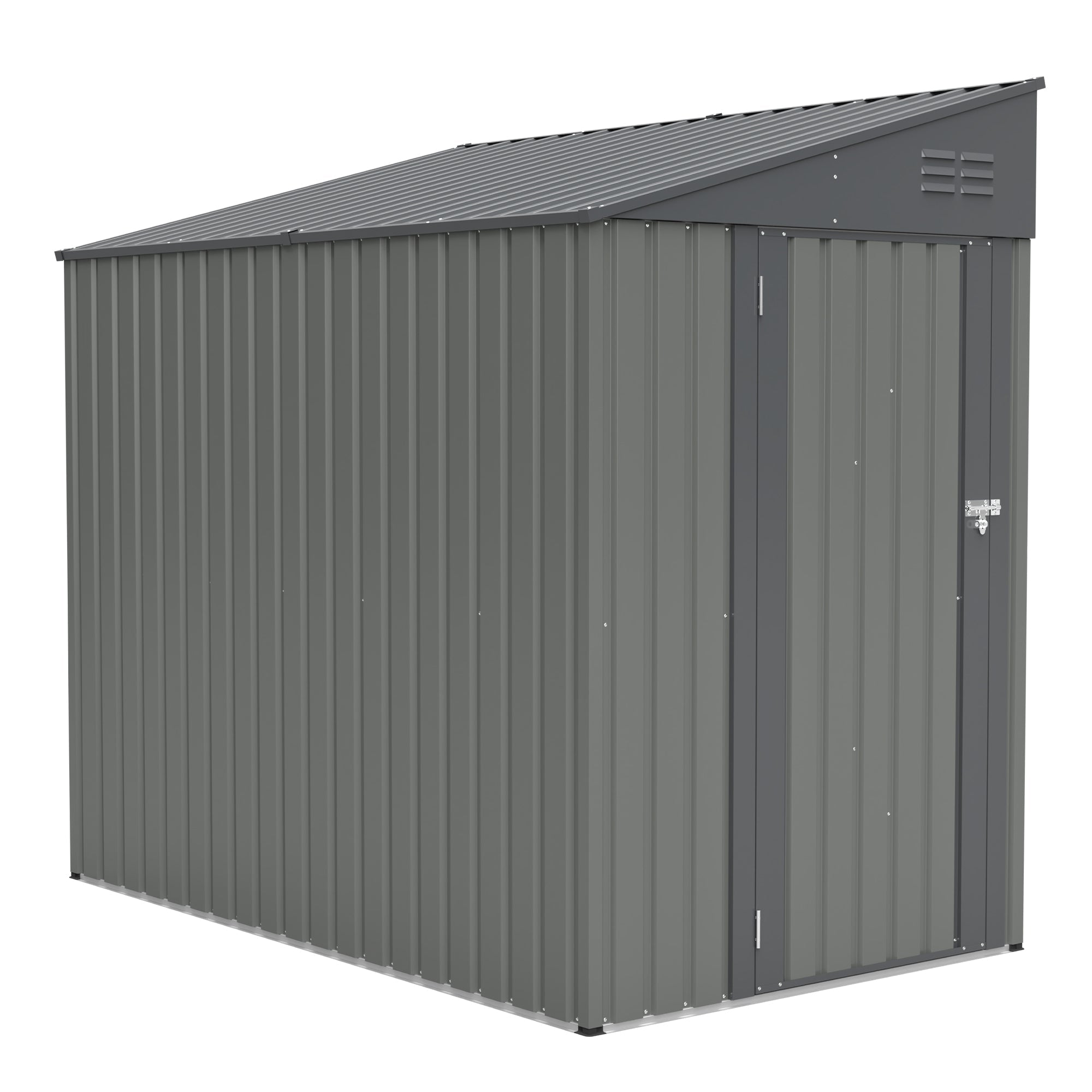 4x7 Foot Lean-To Shed in Olive