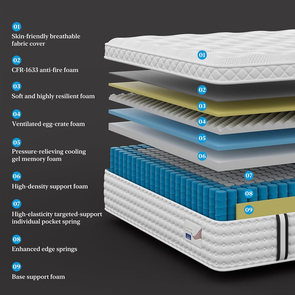 14 Inch King Hybrid Mattress
