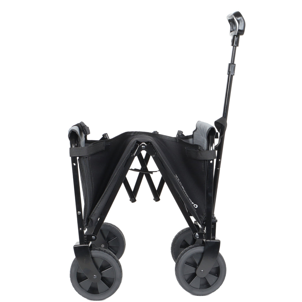 All-in-One Convertible Folding Trolley with Bench Seat and Dog Leash
