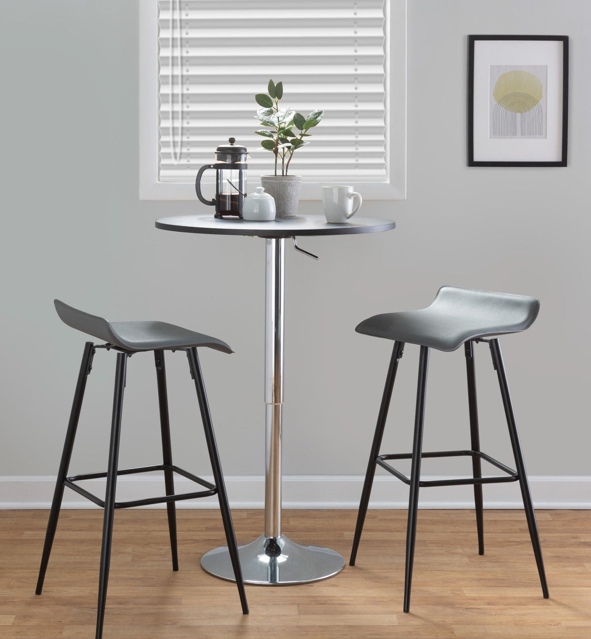 30" Contemporary Fixed-Height Bar Stool