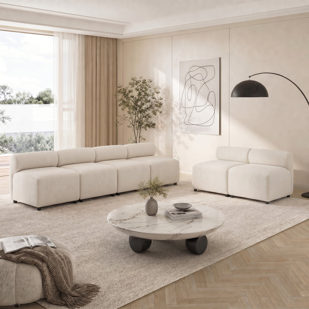 Evelyn 6-Piece Modular Free Combination Sectional Sofa