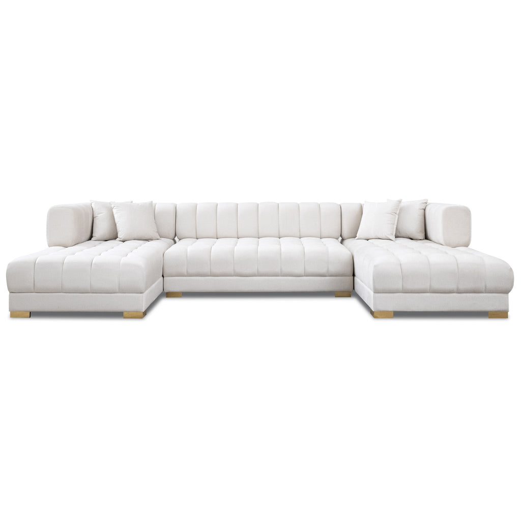 Marlow U-Shaped Velvet Sofa