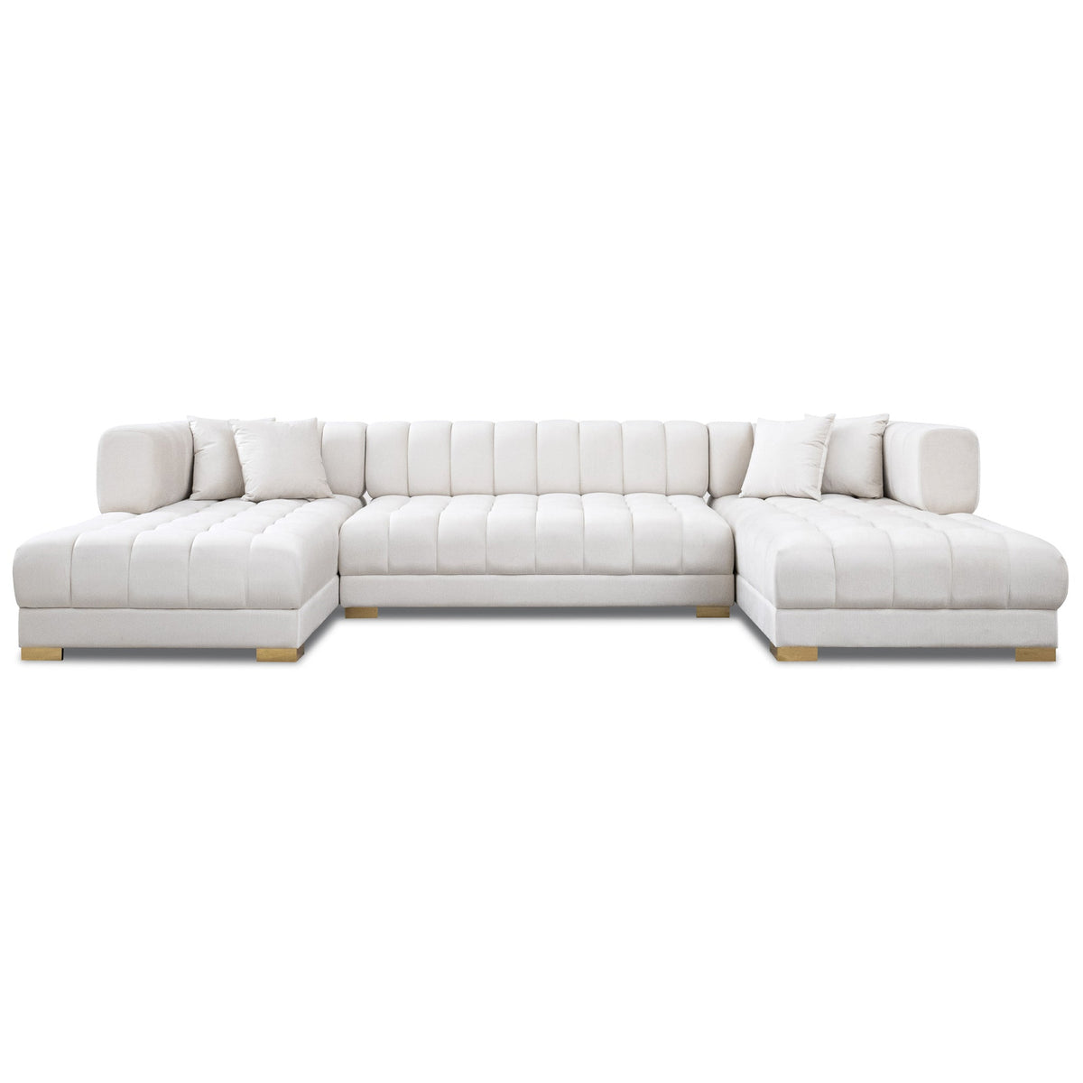 Marlow U-Shaped Velvet Sofa