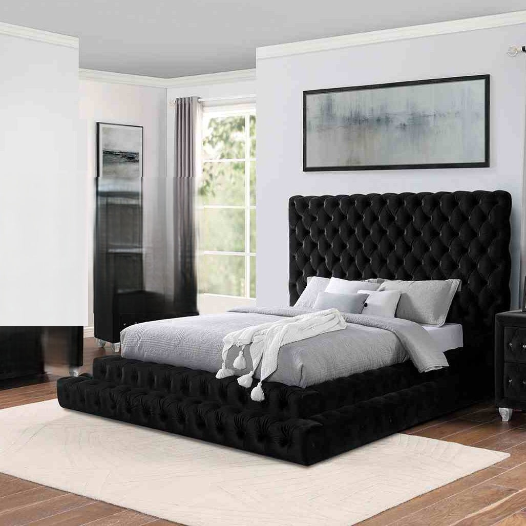 Fully Upholstered Frame Bed