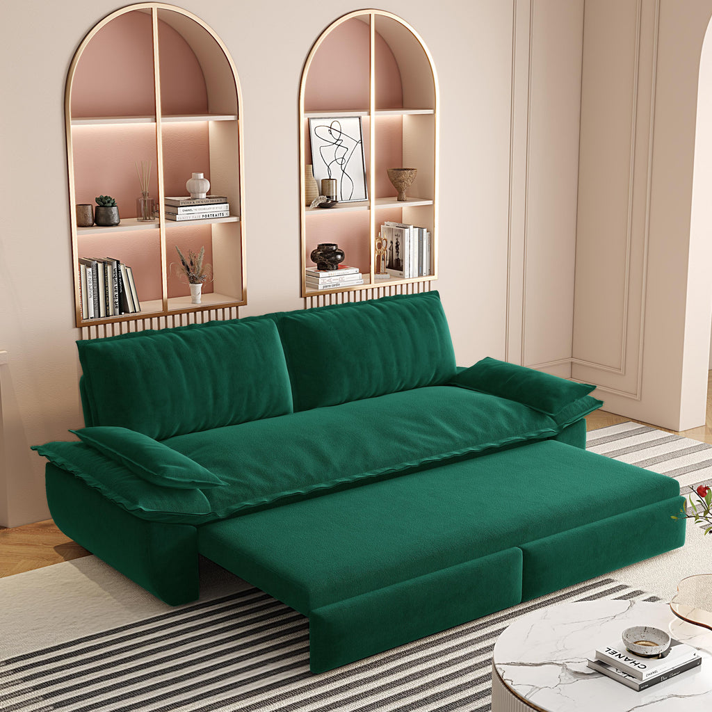 73.2" Queen Pull Out Sofa Bed