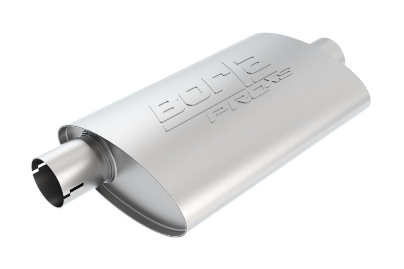 Borla Universal Center/Offset Oval 2.25in Tubing 14in x 4in x 9.5in PRO-XS Notched Muffler 400478