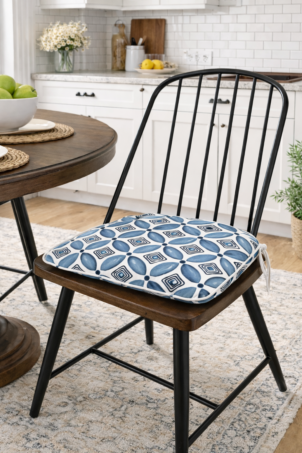 Outdoor Patio Chair Cushions - Water-Repellent U-Shape Thick Foam