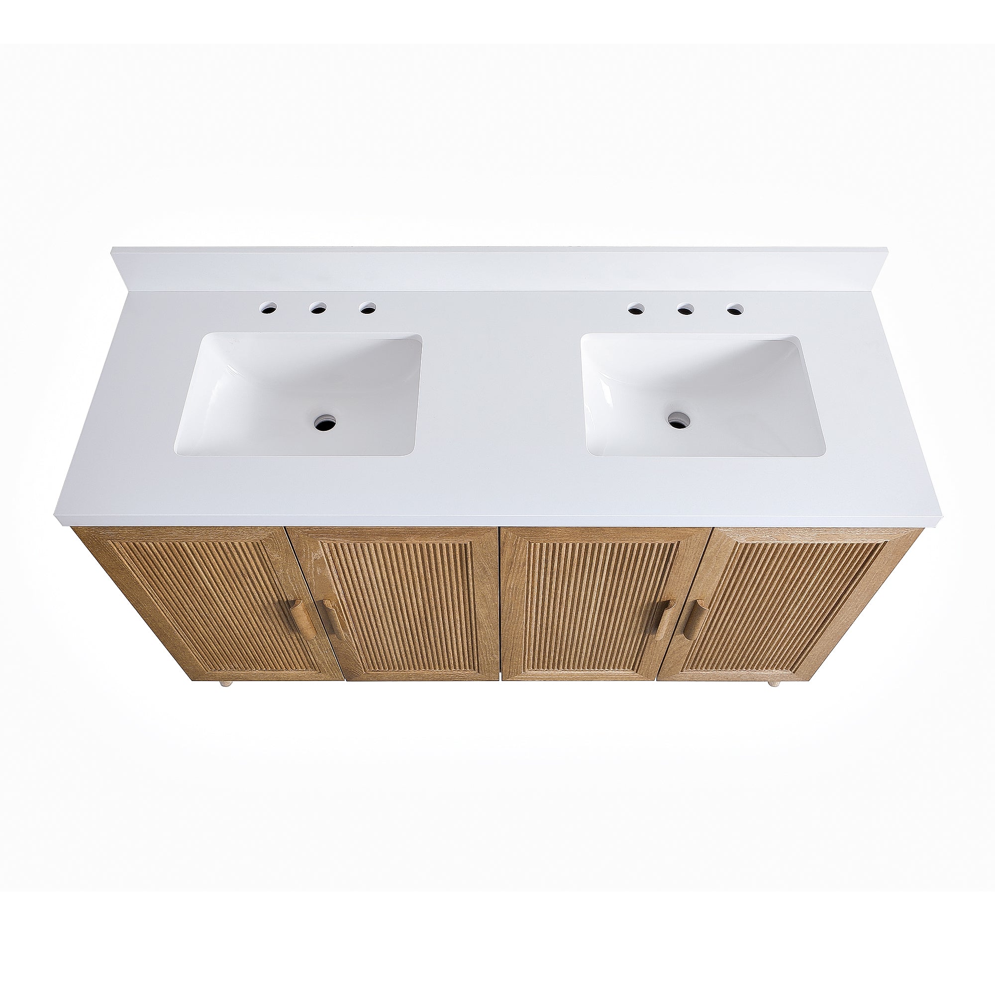 Light Coffee Freestanding Single Sink Bathroom Vanity