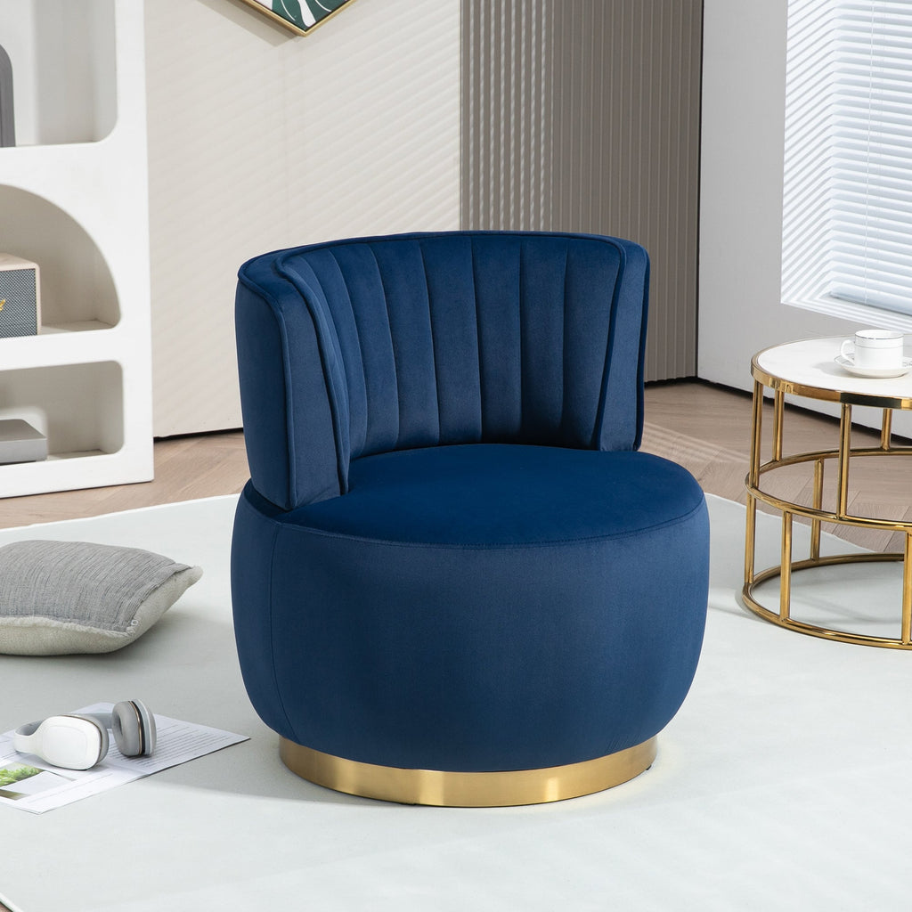 360 Degree Swivel Cuddle Barrel Accent Sofa Chairs