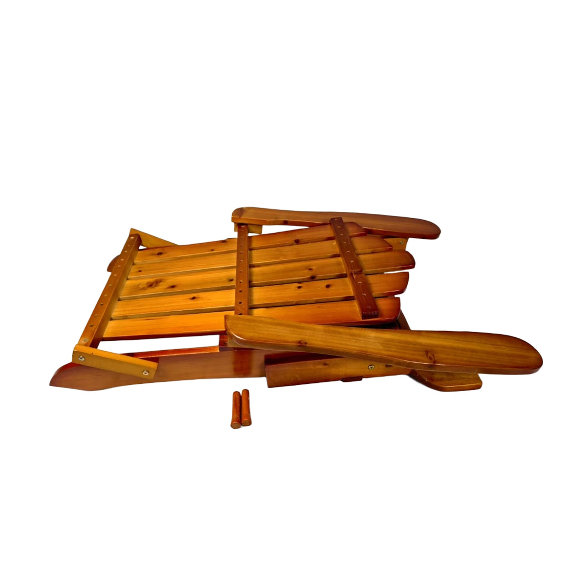 Outdoor or Indoor Wood Adirondack Chair - Foldable