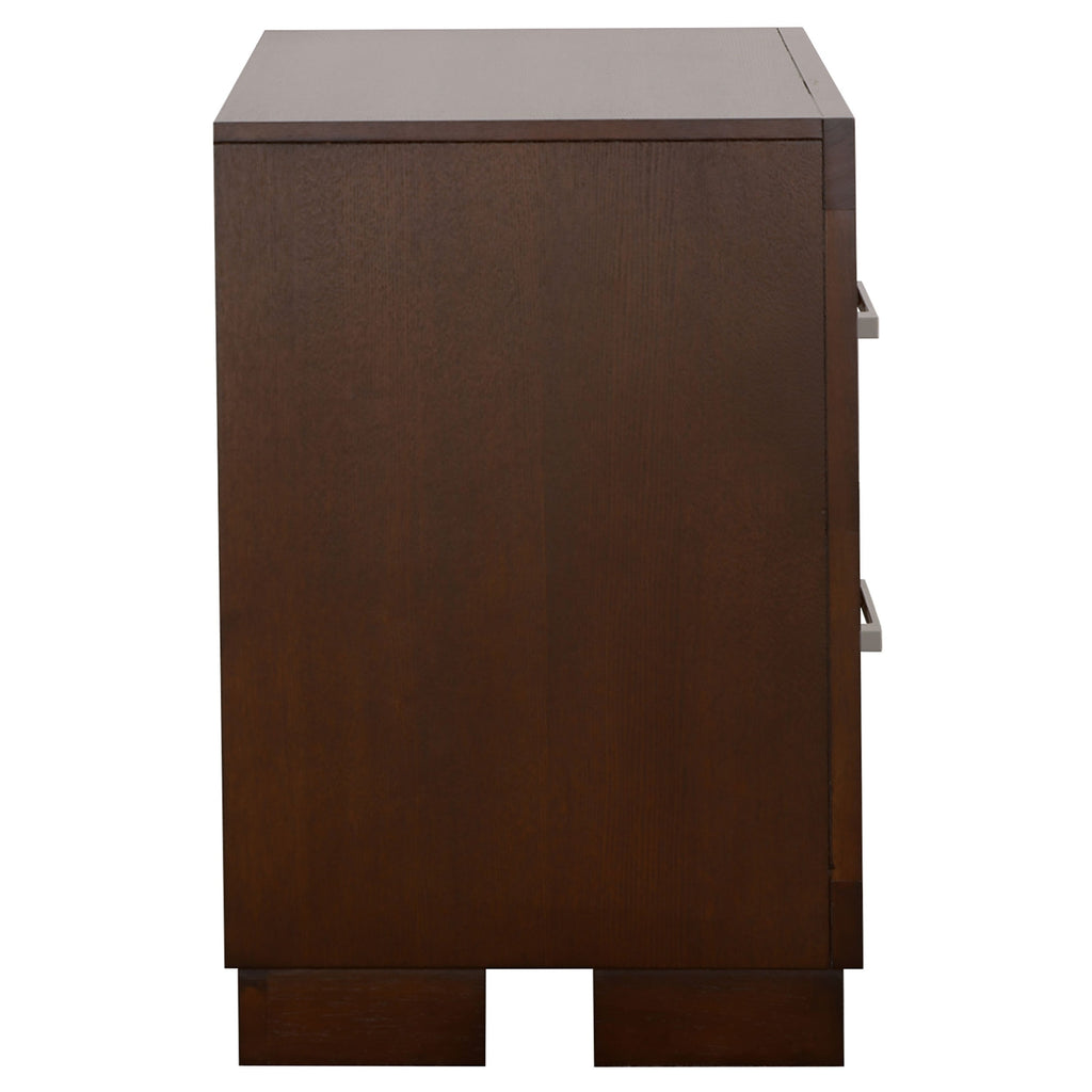 Polk Cappuccino 2-Drawer Nightstand
