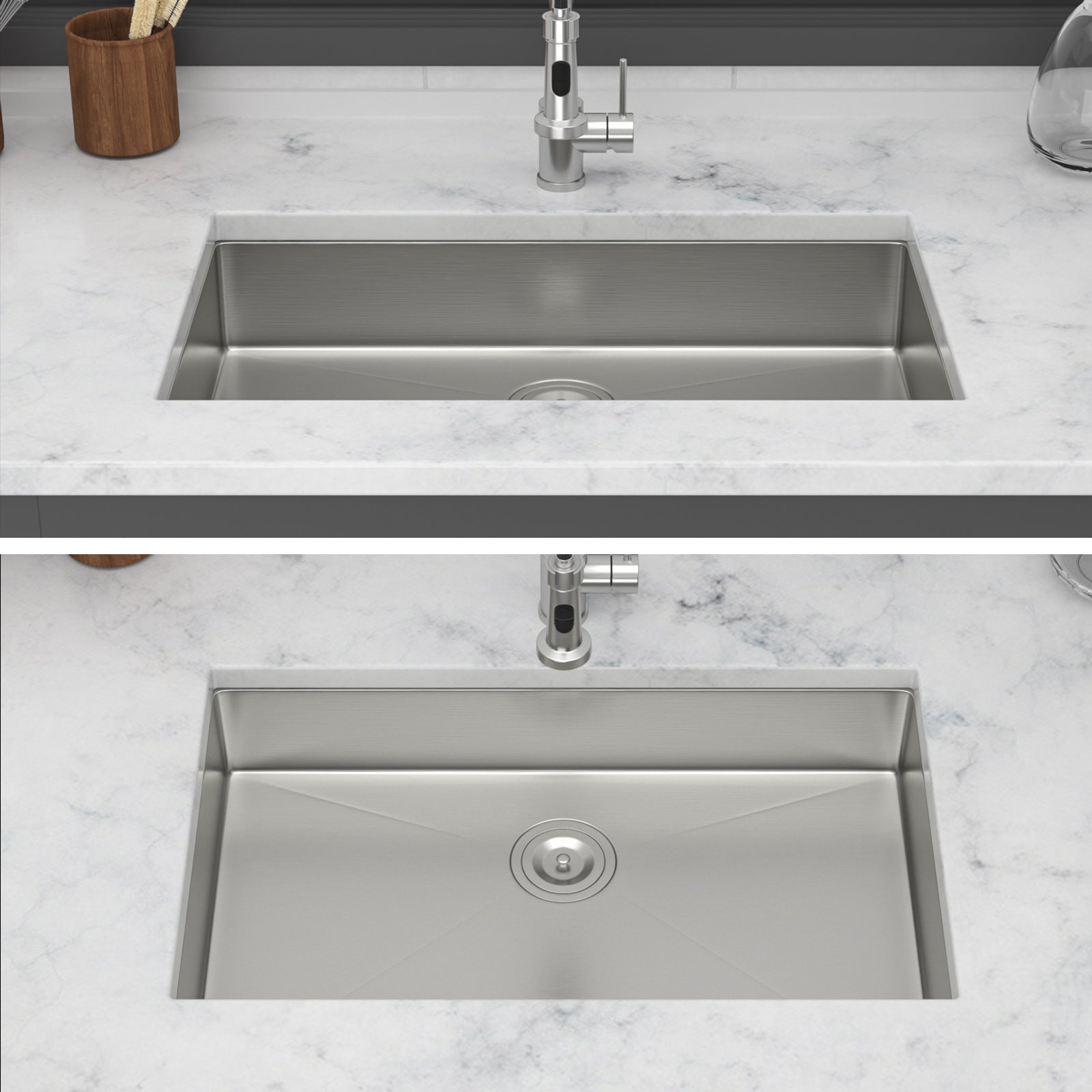 30 Inch ADA-Compliant Kitchen Sink - Undermount Single Bowl