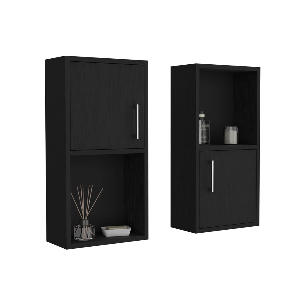 Wall Mounted Bathroom Medicine Cabinet - Eak 24" H, Two Doors