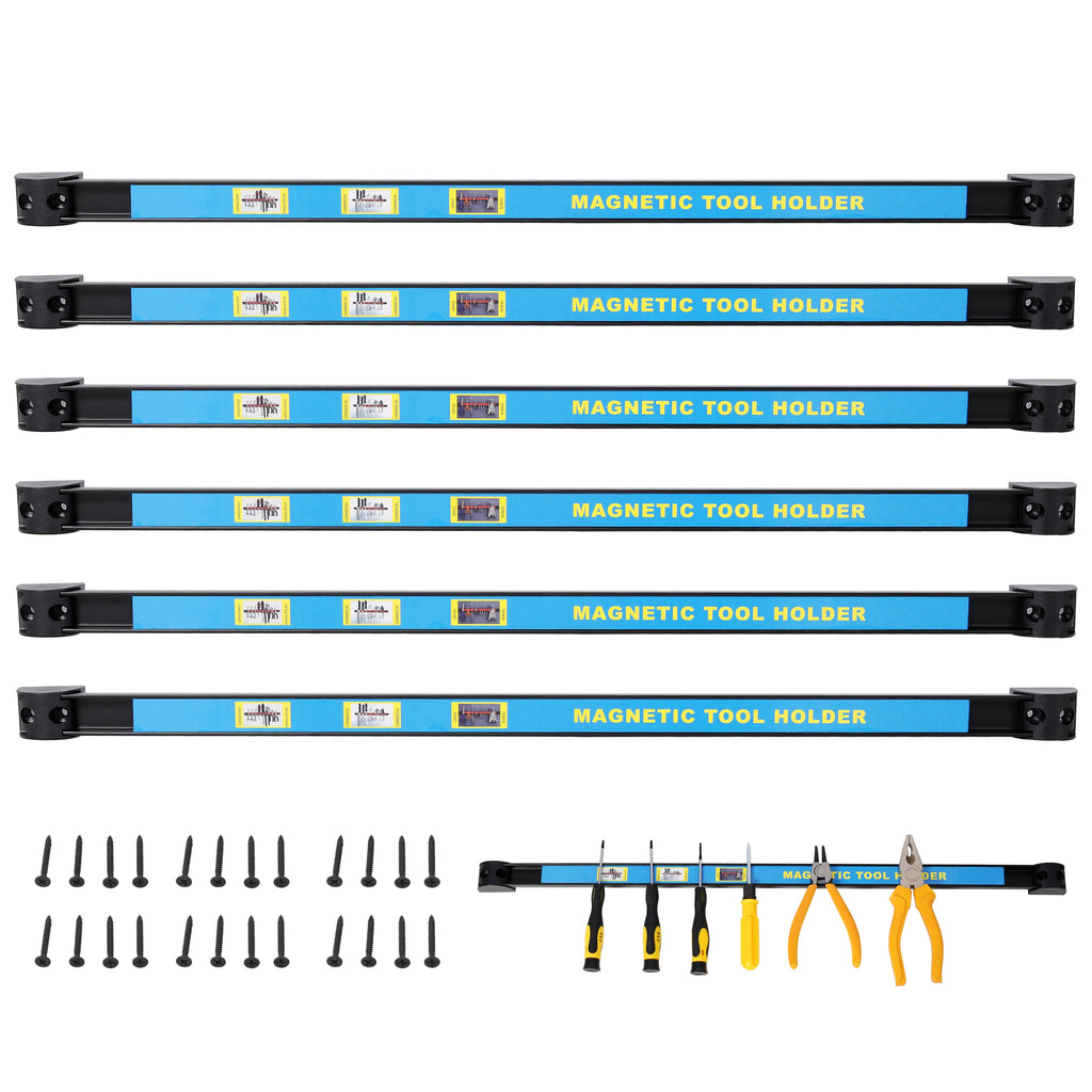 6-Pack 24-Inch Heavy Duty Magnetic Tool Holder Set