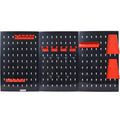 4ft Metal Pegboard Wall Organizer