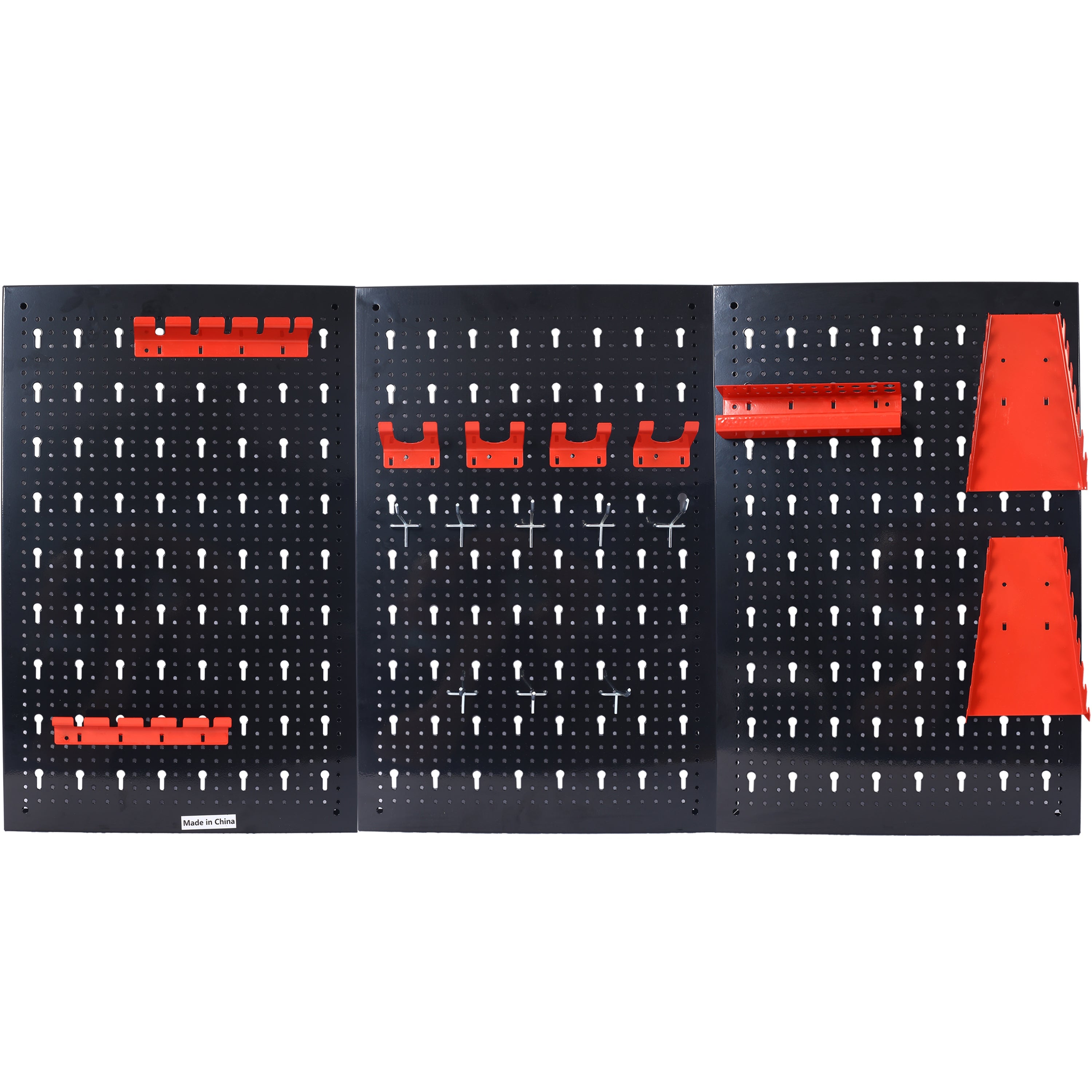4ft Metal Pegboard Wall Organizer