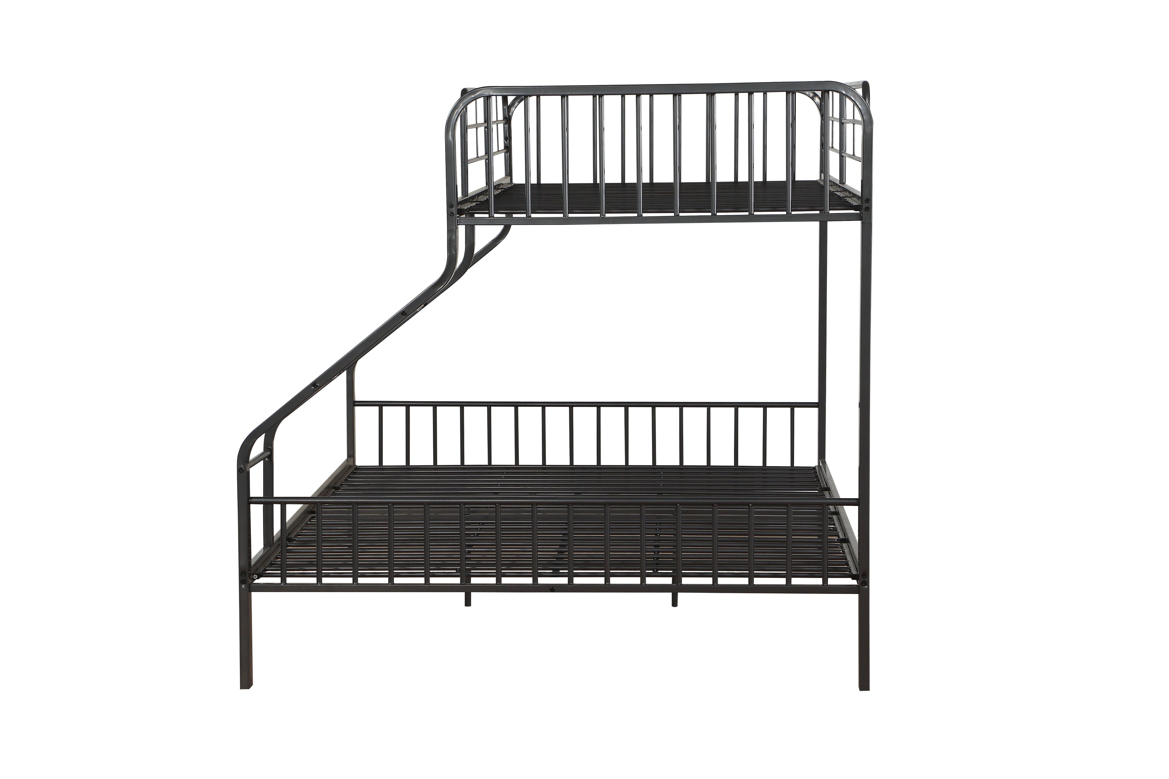 Caius Gunmetal Finish Twin XL/Queen Bunk Bed