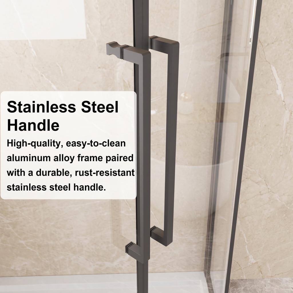 Neo-Angle Sliding Shower Enclosure 36"x72"