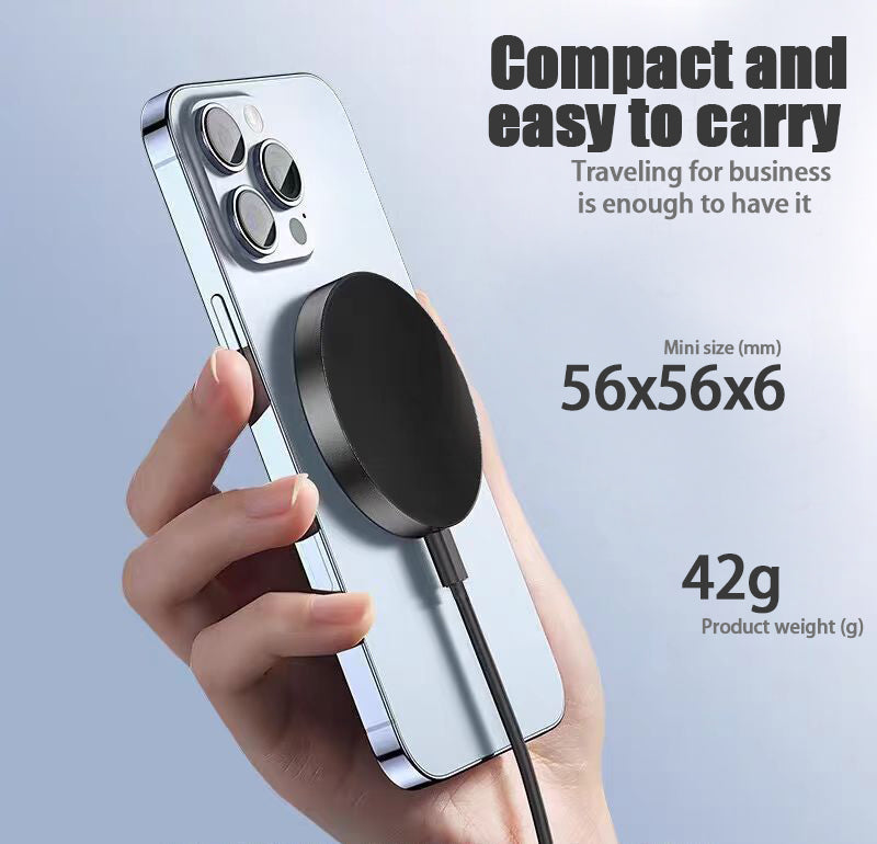 IPhone 17 Pro Pro Max Wireless Charger 15W Magnetic Wireless Fast Charging, Compatible With IPhone 12, 13, 14, 15, 16, And 17 Pro, Pro Max Series Models