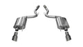 Corsa Performance 2015 Ford Mustang GT 5.0 3in Axle Back Exhaust Polish Dual Tips (Touri