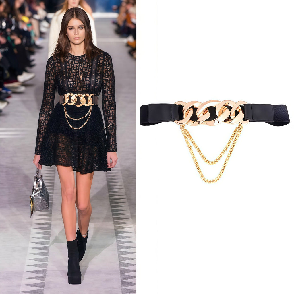 Elastic Fashion Suit Coat Decorative Belt