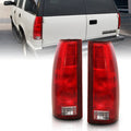 ANZO 1988-1999 Chevy C1500 Taillight Red/Clear Lens w/ Circuit Boardá(OE Replacement) 311300