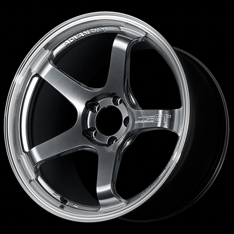 Advan GT Beyond 17X7.5 / +38 Offset / 5x100 BC / +38mm Bore / Machining and Hyper Platinum Black YAQB7F38DMPB