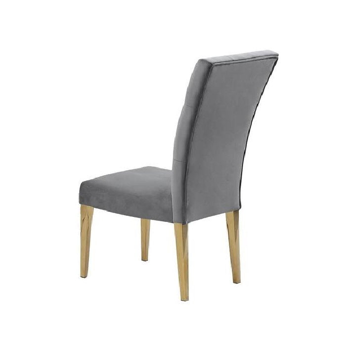 Modern Velvet Upholstered Dining Chair Set of 2