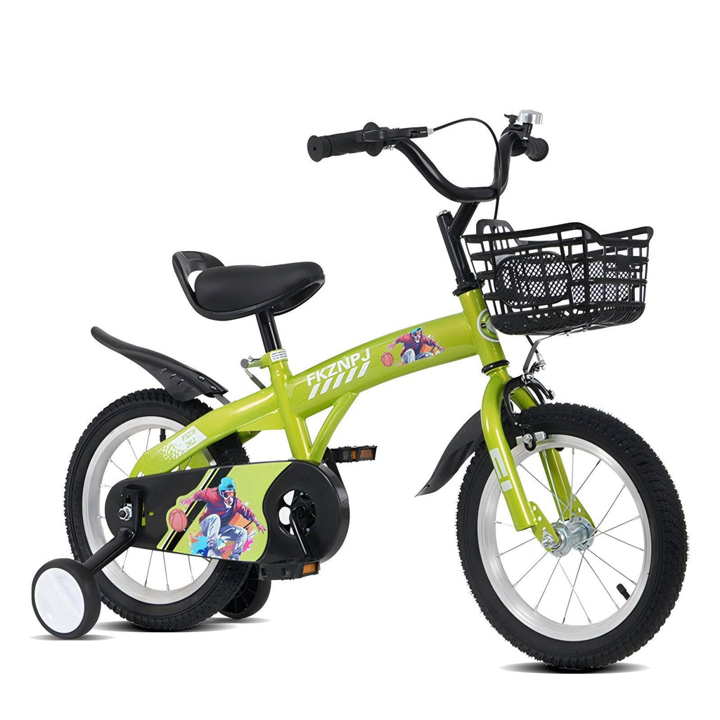FKZNPJ 18 Inch Sporty Kids Bike With Training Wheels