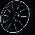 Advan RZII 16x6.5 / +38 Offset / 4x100 / 63mm Bore / Racing Gloss Black and Ring YAZ6D38AB