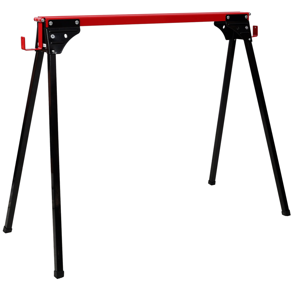 Folding Portable Work Horses - Heavy Duty Steel Saw Horses (2 Pack)