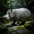 Weather Resistant Hippopotamus Garden Statue
