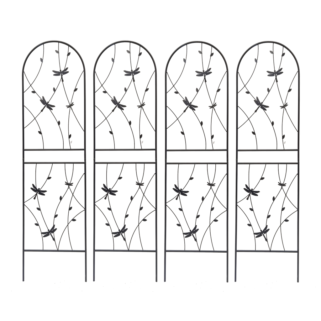 2 Pack Metal Garden Trellis - Rustproof Trellis for Climbing Plants