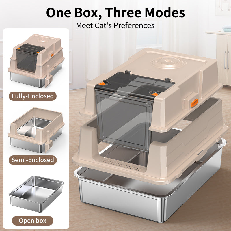 Stainless Steel Cat Litter Box - Big Size