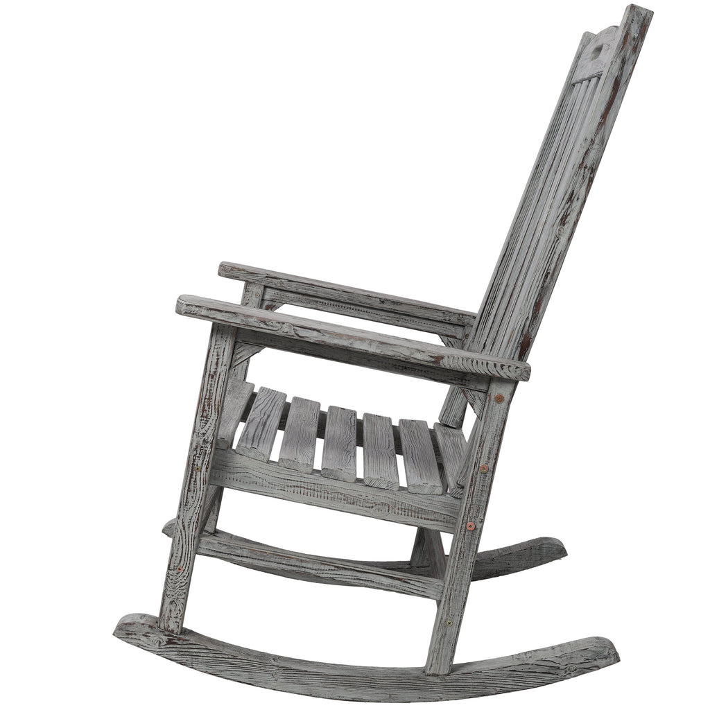 Wooden Oversized Porch Rocker Chair