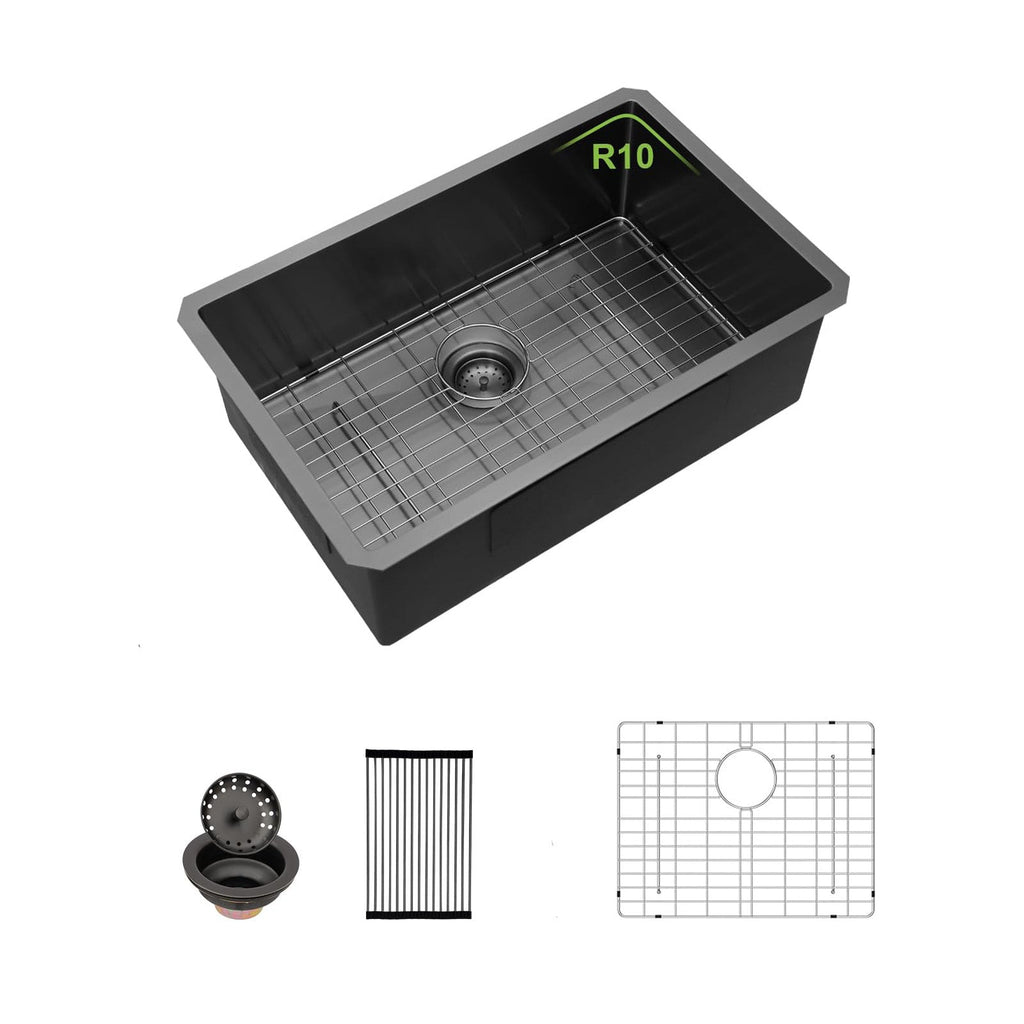 28 Inch Undermount Sink - Gunmetal