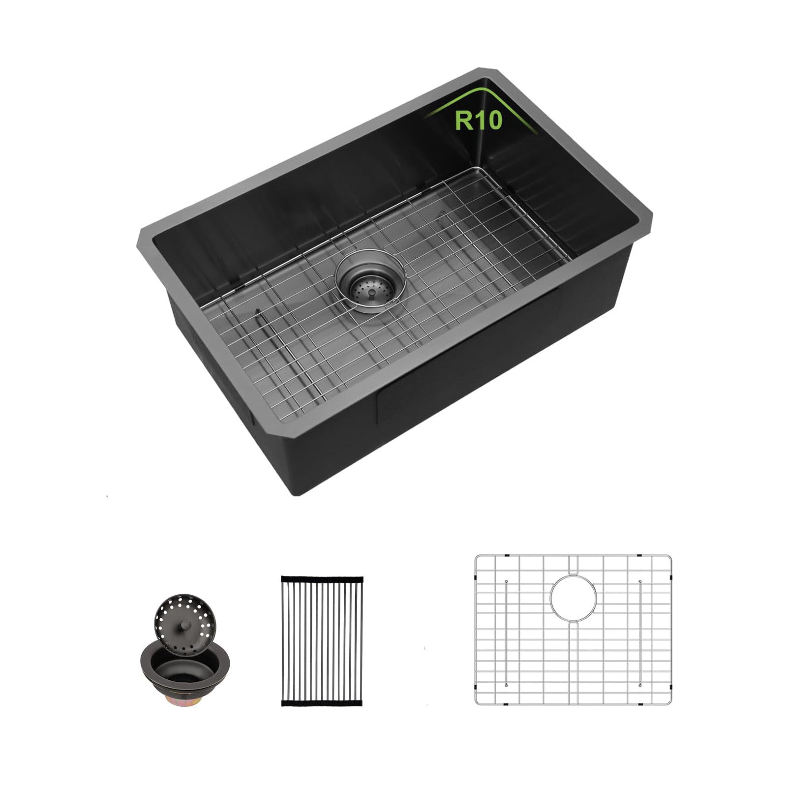 28 Inch Undermount Sink - Gunmetal