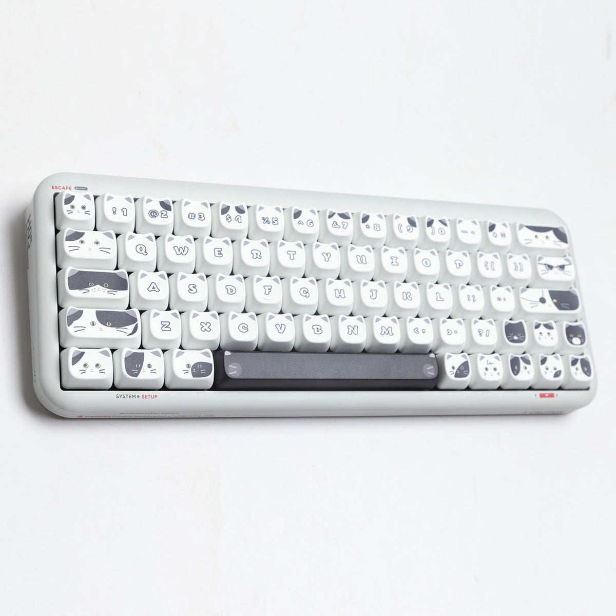 Black And White Kitten Full Set Sublimation Key Cap