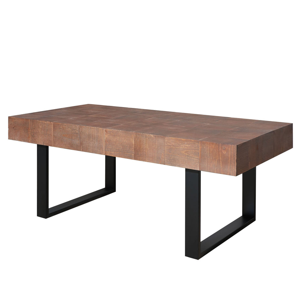 Rustic Industrial Wood Coffee Table
