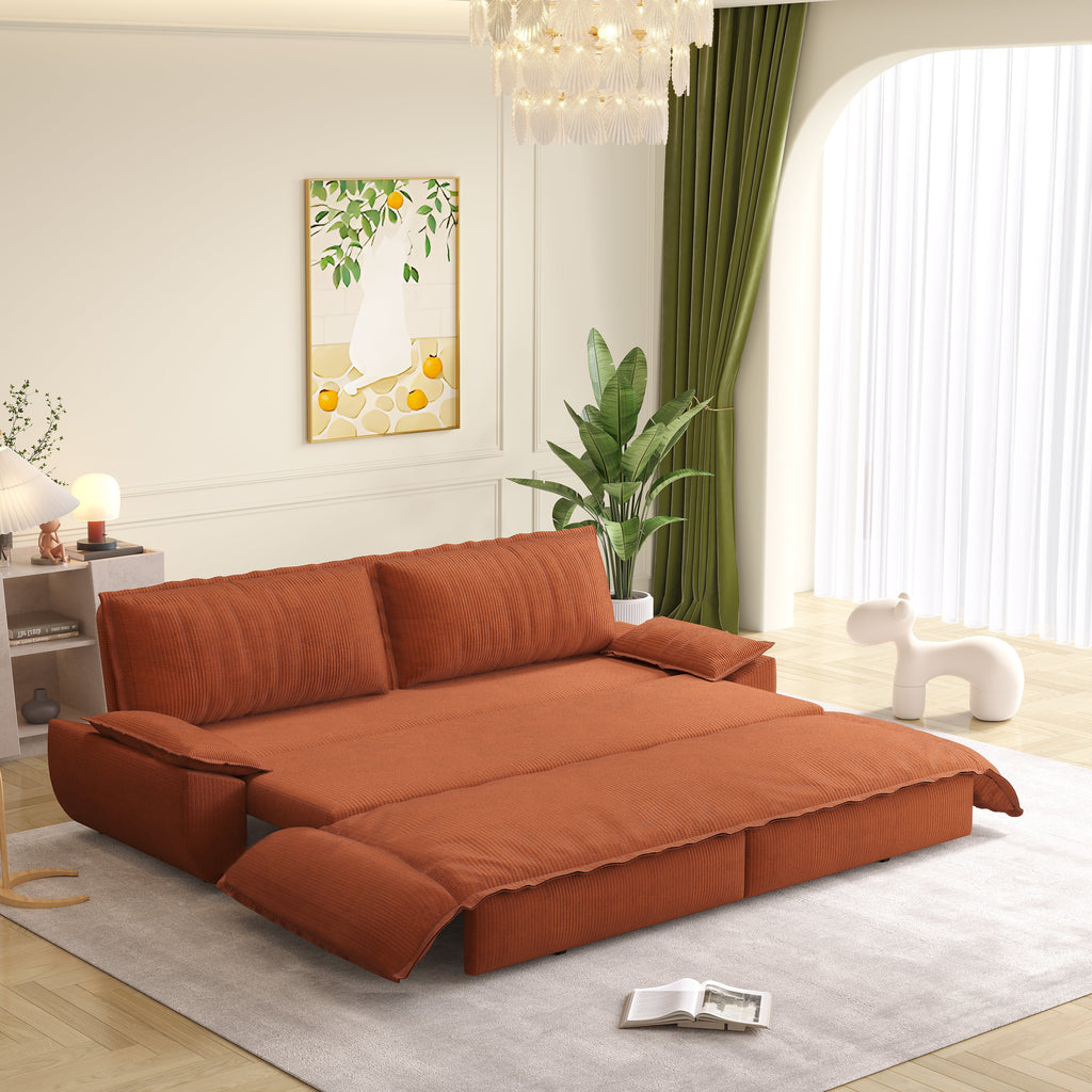 73.2" Queen Pull Out Sofa Bed