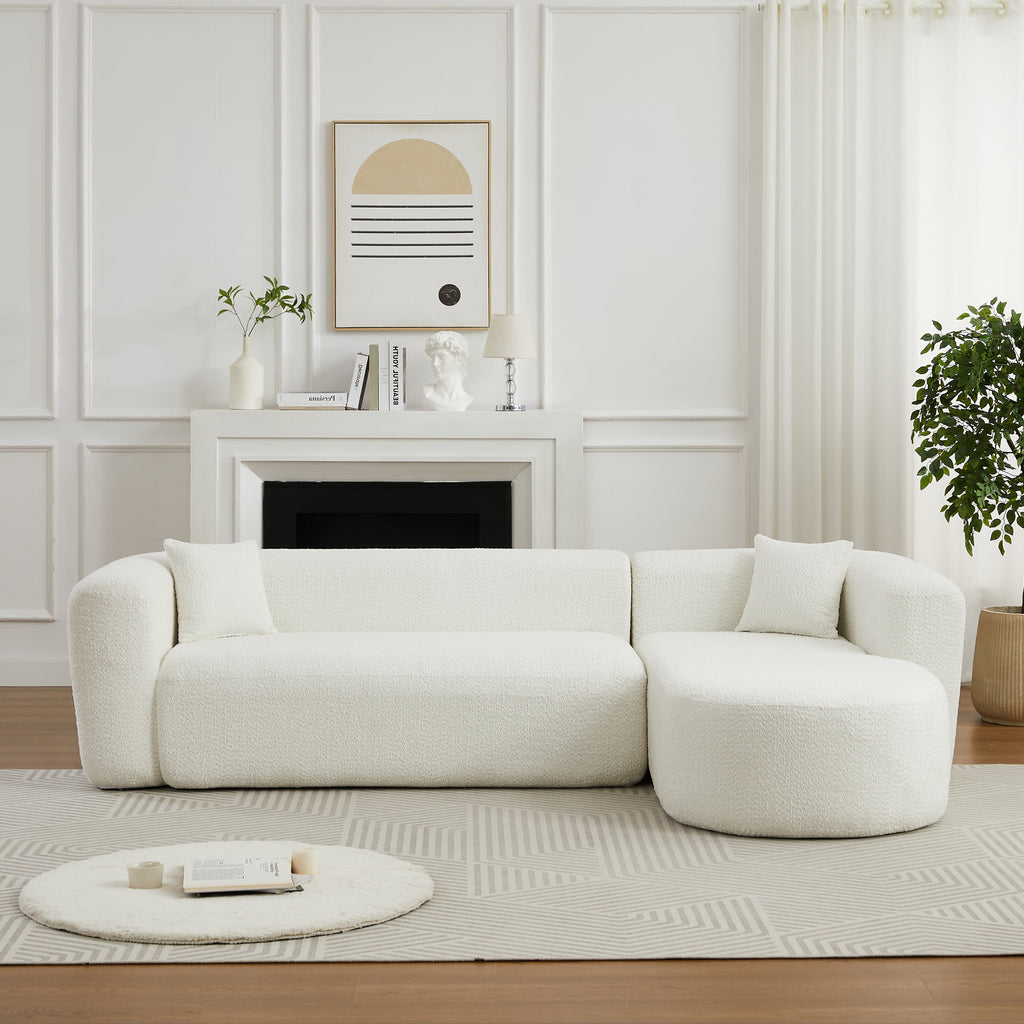109.4" Modular Sectional Sofa in Beige