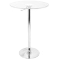 Clear Adjustable Contemporary Bar Table