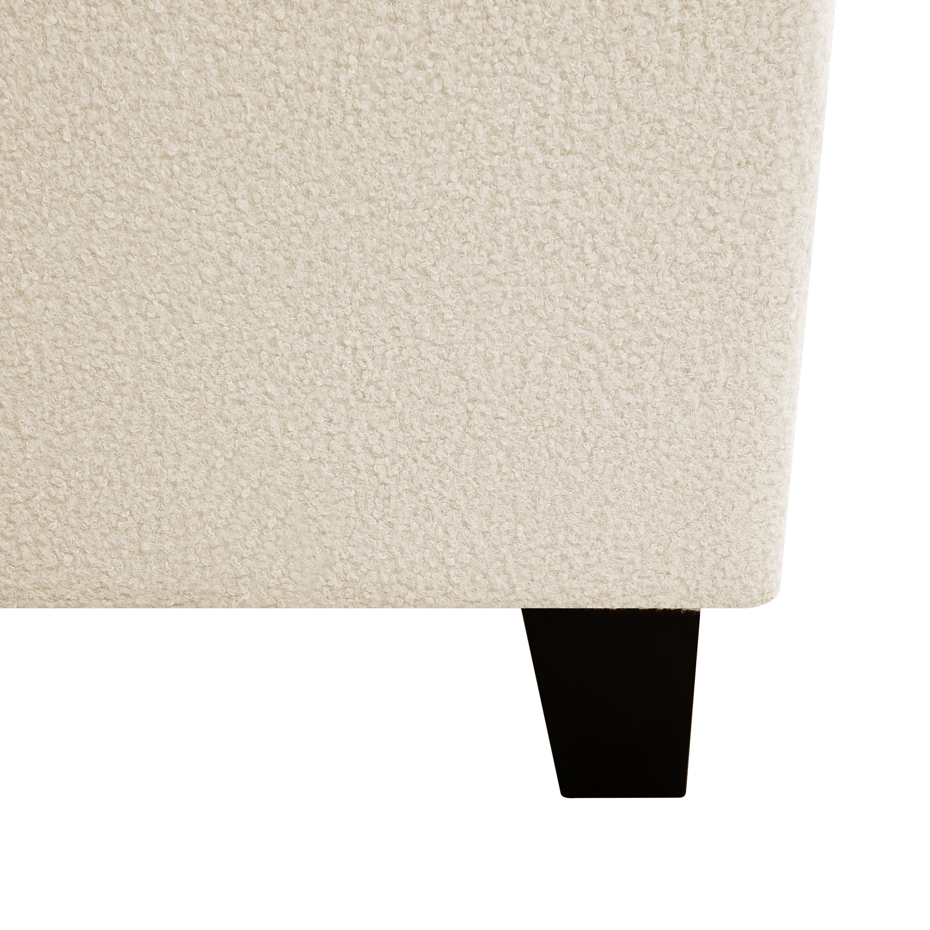 Twin Size Bed Frame with Upholstered Headboard