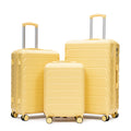 3-Piece Luggage Set (20+24+28 Inch) - Yellow