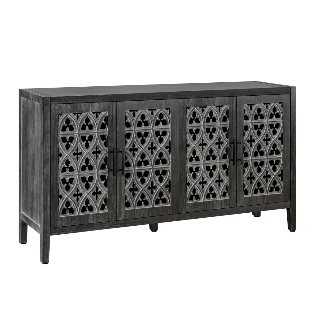 Hollow Four Door Antique Cabinet