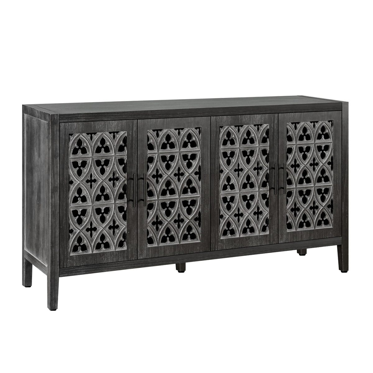 Hollow Four Door Antique Cabinet