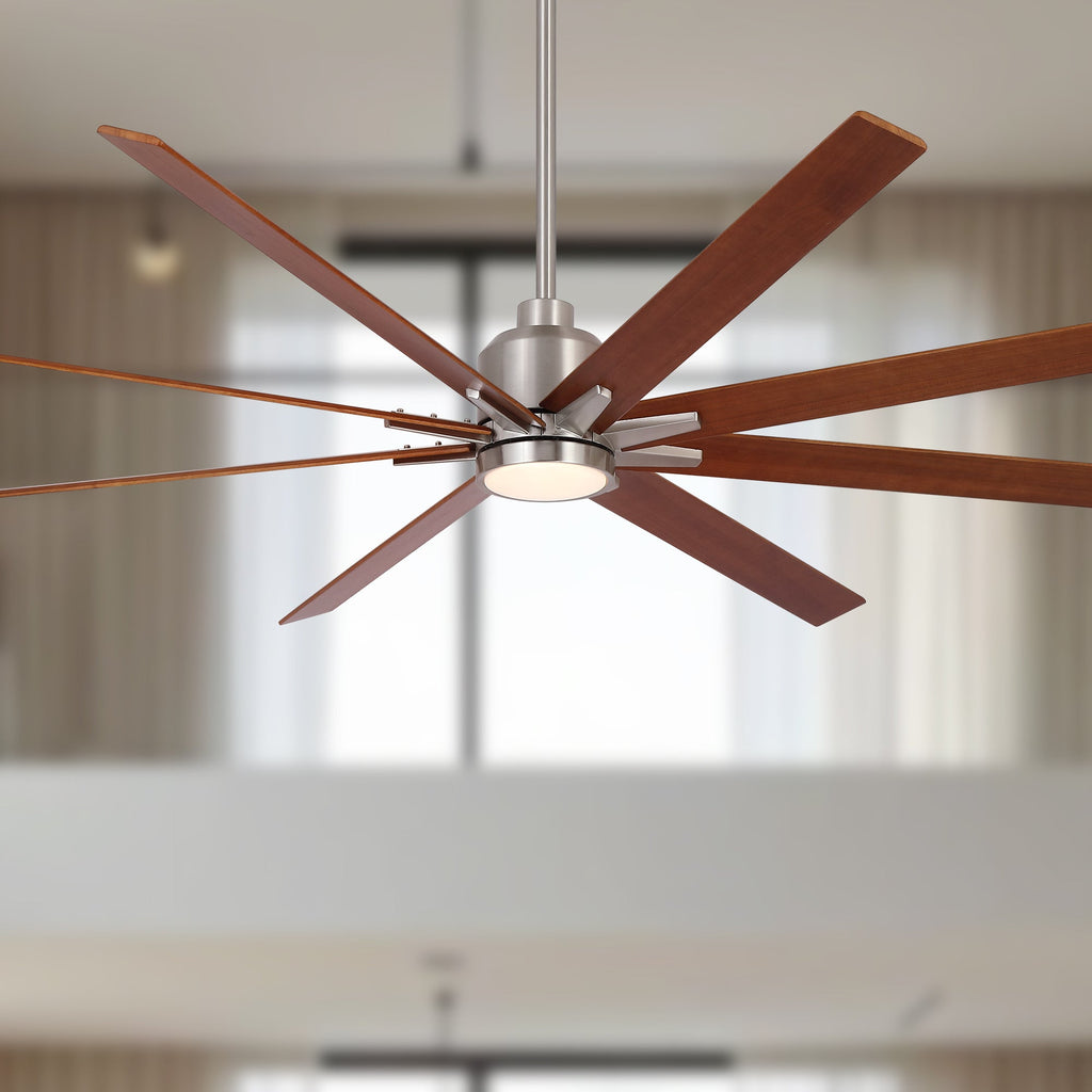 84" Oversized Large Brushed Nickel Ceiling Fan
