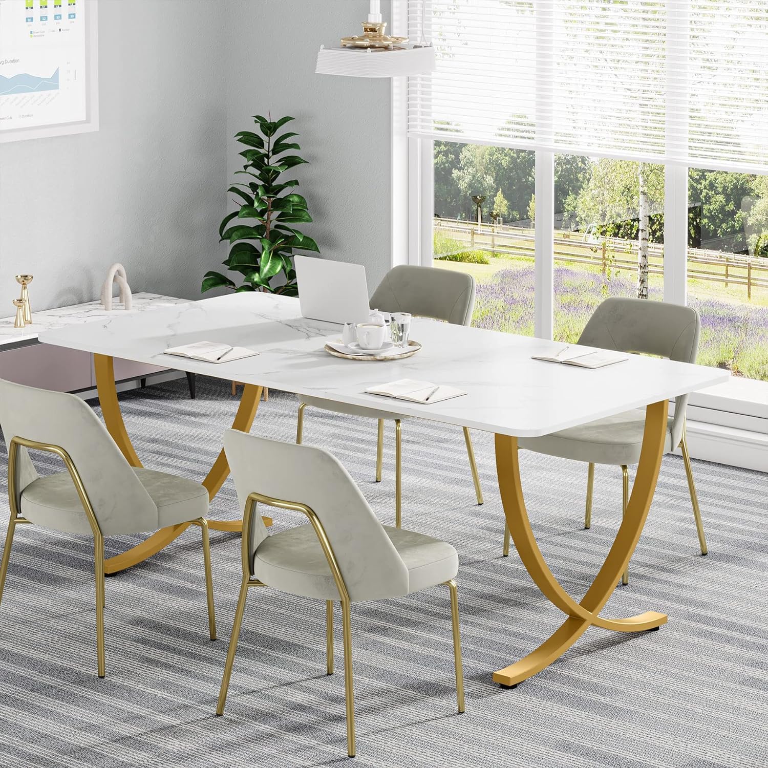 63" Executive Office Desk – Modern